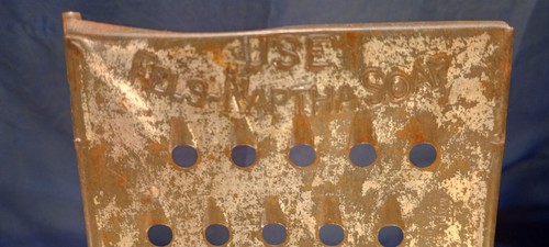 Vintage FELS-NAPTHA SEIFE Werbung Metall Zerkleinerer Reibe Küche Bauernhaus 9" - Bild 3 von 5