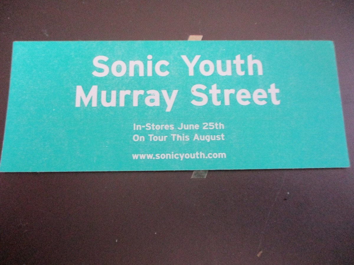 SONIC YOUTH Murray Street CD Reissue Promo Sticker | eBay