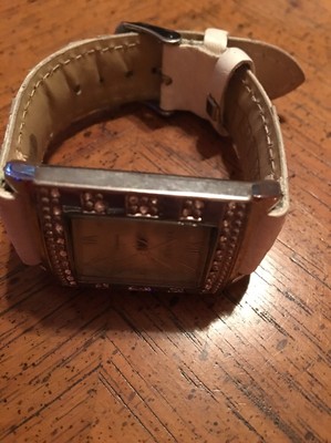 Terner Ladies Watch With Adjustable Band White And Silver Face Gently Used 