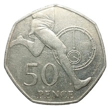 2004 Fifty Pence Roger Bannister 4-Minute Mile – Circulated UK Coin X42