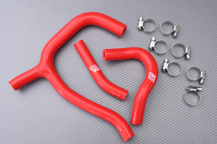 Kit durites radiateur HONDA CRF 250 R anti surchauffe pour éviter les fuites d'eau rouge