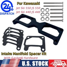 For Kawasaki 44/46mm Carb Intake Manifold Spacer Kit Jet Ski 550 SX JS440 JS550