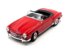 1955 Mercedes-Benz 190 SL Convertible – Red 1:24 Scale Model - Welly 24118RD