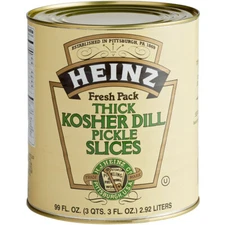 Heinz #10 Can Thick Kosher Dill Pickle Slices