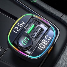 Car Bluetooth FM Transmitter Handsfree Radio MP3 Player PD USB Charger Adapter