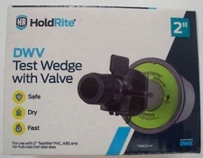 HoldRite TestRite 2" in. DWV Test Wedge with Valve - TRW2V-H - Combo Ship
