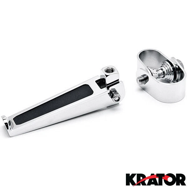 Pinos de proteção de motor cromados antivibração com braçadeiras para Harley Softail Touring - Imagem 3 de 4