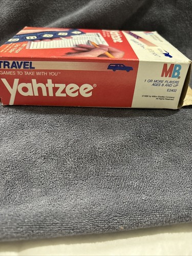 Vintage Milton Bradley - Travel Yahtzee 1984 Complete Games To Take With You - Bild 5 von 9