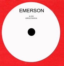 Service manual on dvd, pdf format, for Emerson cassette audio recorder by model