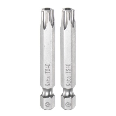 Uxcell T15 Magnetic Torx Screwdriver Bits – 5-Pack, 1/4" Hex Shank, 3" Length, S2 Steel