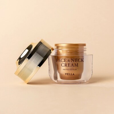 VELLA Gesichts- & Halscreme Prestige Age Killer 50 ml, koreanische Kosmetik, KBeauty