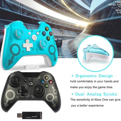 Wireless Xbox Controller For Xbox One Ps3 Pc 10 8 W 2 4ghz Wireless Adapter Bt Ebay