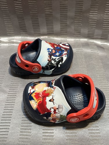 NEU Crocs Marvel Avengers Clog dunkelblau Größe C 4 Kleinkind Superheld - Bild 14 von 21