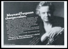 1974 Maynard Ferguson photo Chameleon album release vintage print ad
