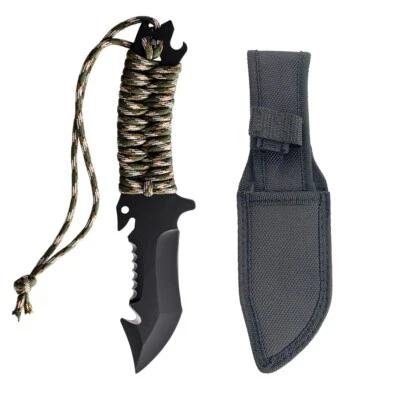 Full Tang Rettungsmesser Jagdmesser Feldmesser Bushcraft Survival Outdoor Messer