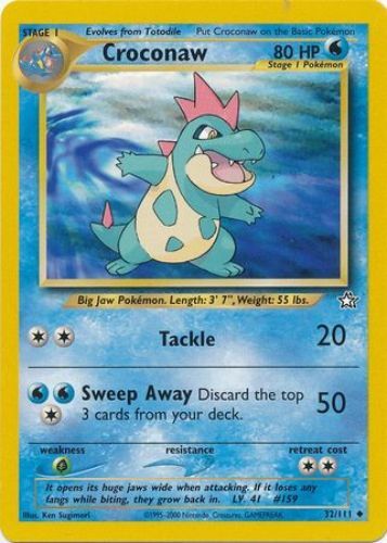 Pokemon Card - Neo Genesis 32/111 - CROCONAW (uncommon) - NM