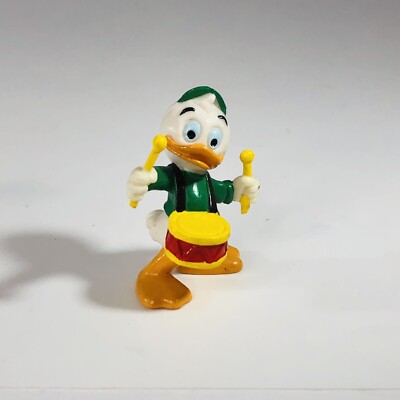 Disney Bullyland Donald Duck Tales Louie Nephew Drummer Boy 2'' PVC Mini Figure 