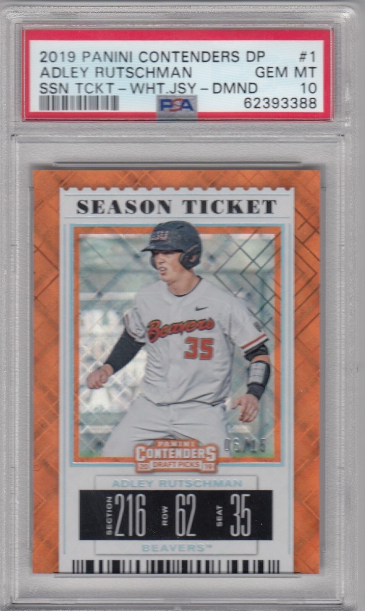 Adley Rutschman 2019 Panini 10シリ auto 2019 PANINI CONTENDERS ADLEY RUTSCHMAN ORIOLES DIAMOND