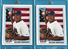 2ct. 2010 BOWMAN DRAFT - USA BASEBALL - NELSON RODRIGUEZ (RC's) #BDPP107