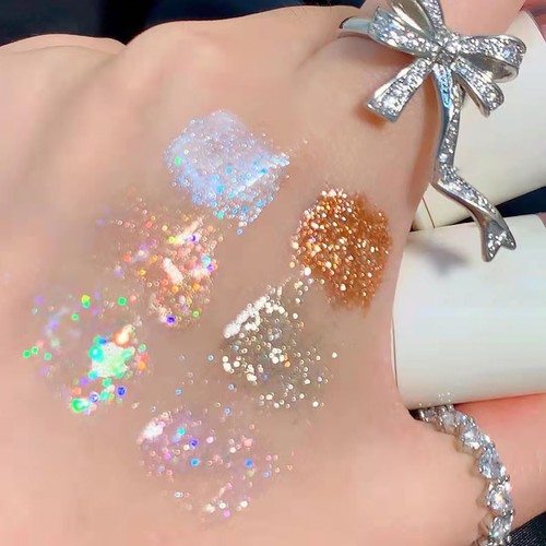 Eine Träne Flüssiger Lidschatten Schminke Kosmetika Lang anhaltend Glitzern - Picture 11 of 41