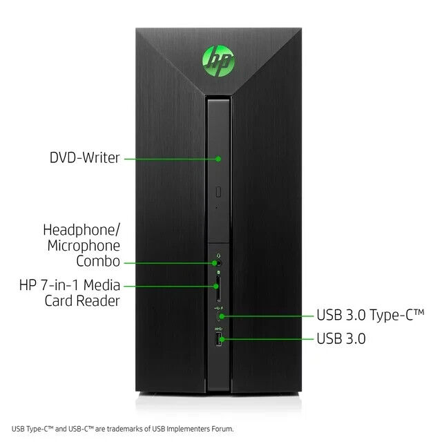 HP Pavilion Power 580-023w Gaming Tower Intel Core i5-7400 NVIDIA GTX 1060 3GB HP Pavilion Power 580-023w Gaming Tower Intel Core i5-7400 NVIDIA GTX 1060 3GB
