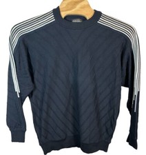 VINTAGE CARLO COLUCCI Y2K KNIT SWEATER MENS XL Navy White Gray