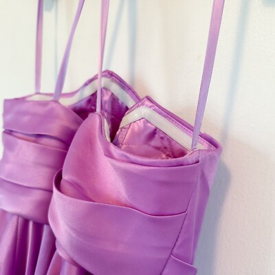 【Mac Duggal】ドロップショルダーフェイクラップガウン Mac Duggal | Strapless Ruched High Low Gown #11685 in Orchid