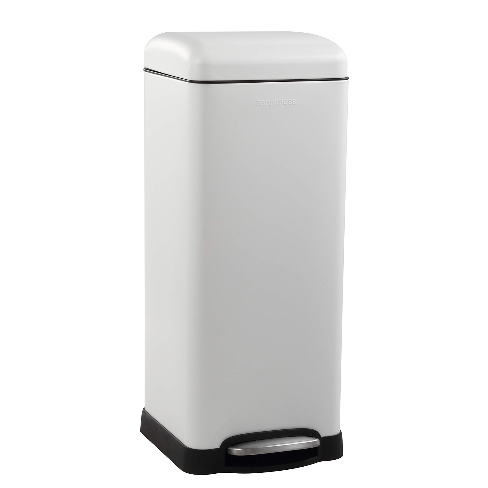 HPM1007A Betty Retro 8-Gallon Step-Open Trash Can with Soft-Close Lid, Finger...