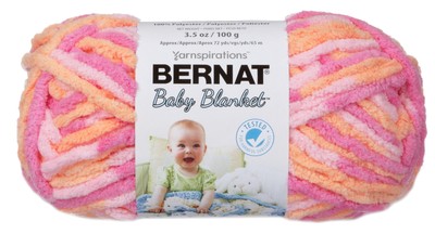 Spinrite 161103-3510 Baby Blanket Yarn-Peachy (3Pk)