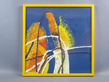 Quadro modernista tecniche miste tempere Fabiana De Souza da parete vintage