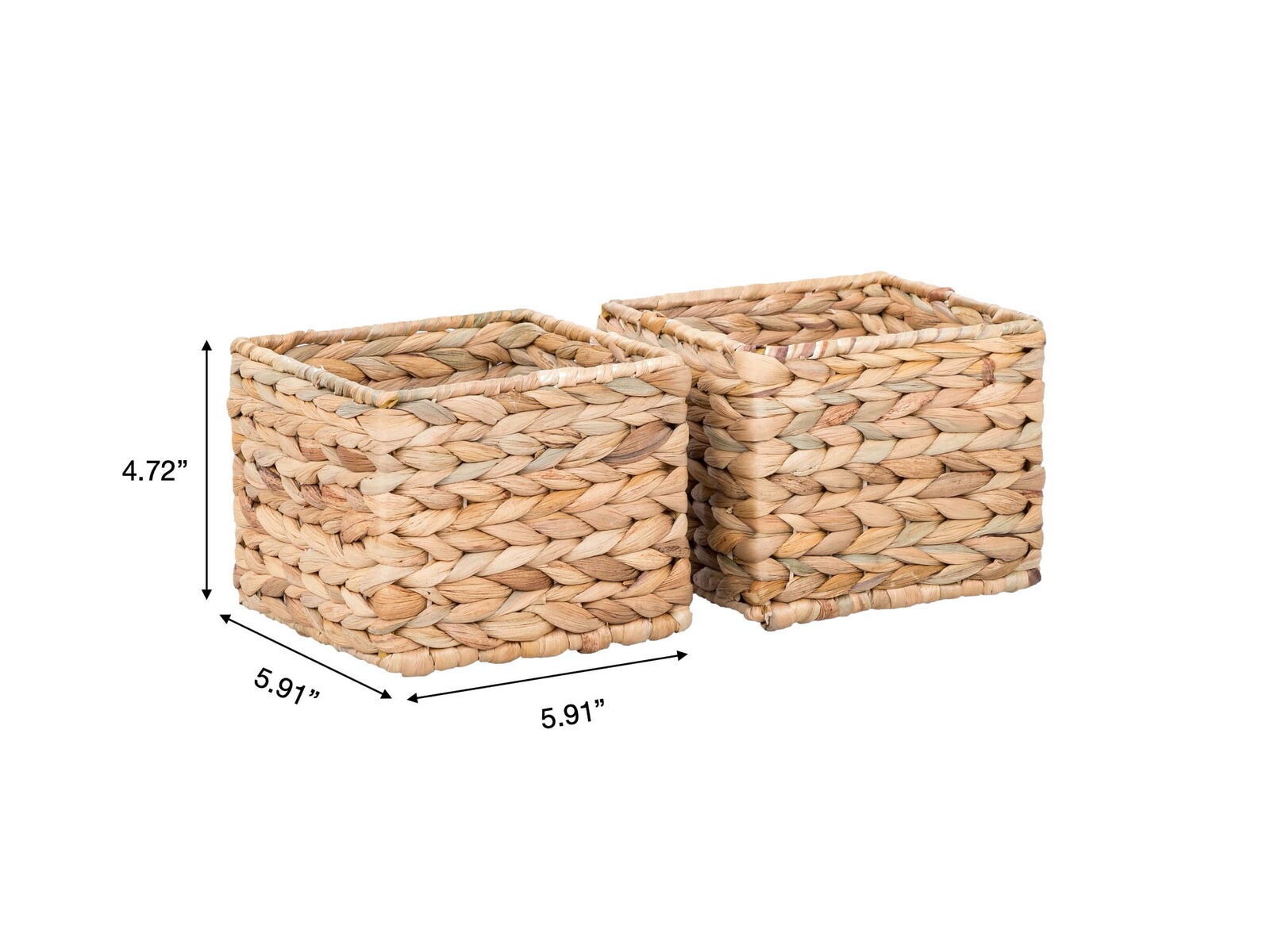 Better Homes & Gardens 3-Piece Woven Natural Water Hyacinth Storage Basket Set