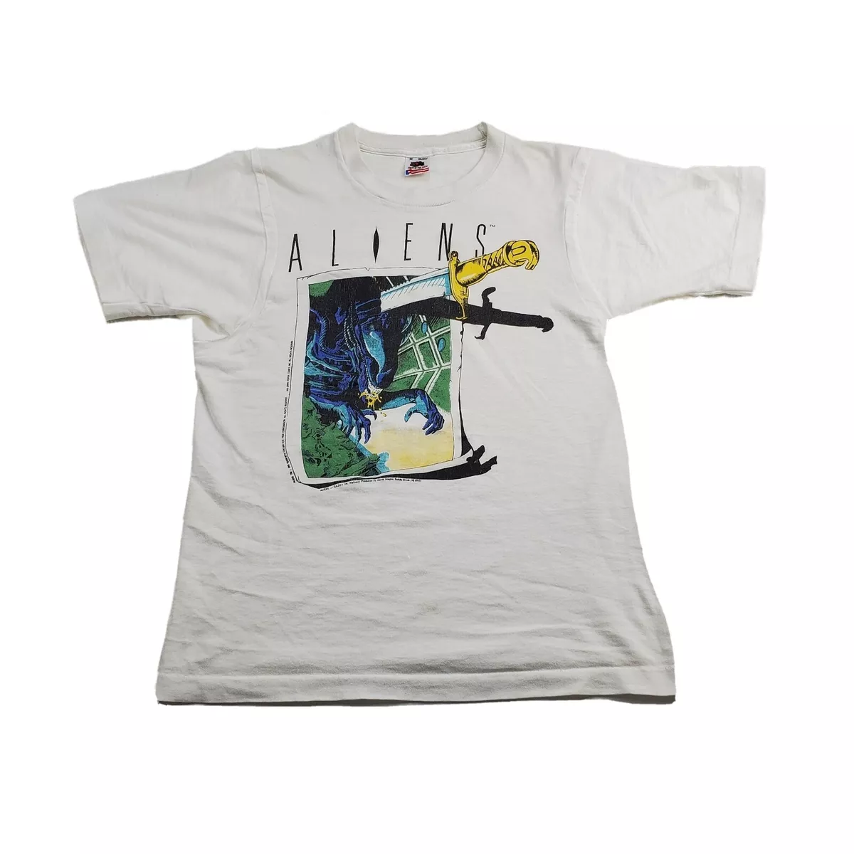 Alien T Shirt Vintage 90s 1992 Sci Fi Horror Movie Promo CCI