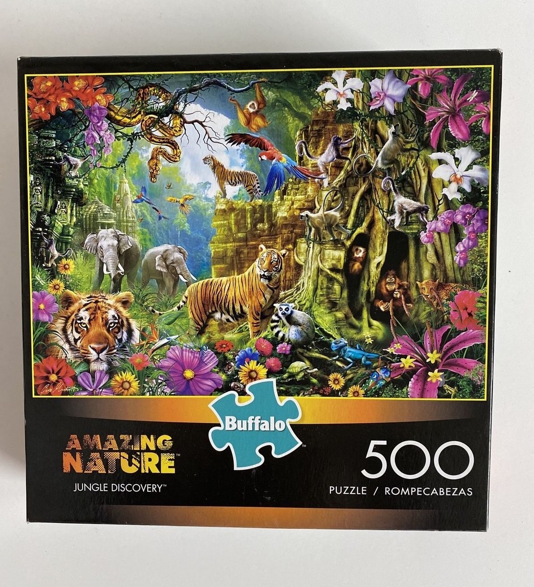 Buffalo Games Amazing Nature Jungle Discovery 500 Piece Jigsaw