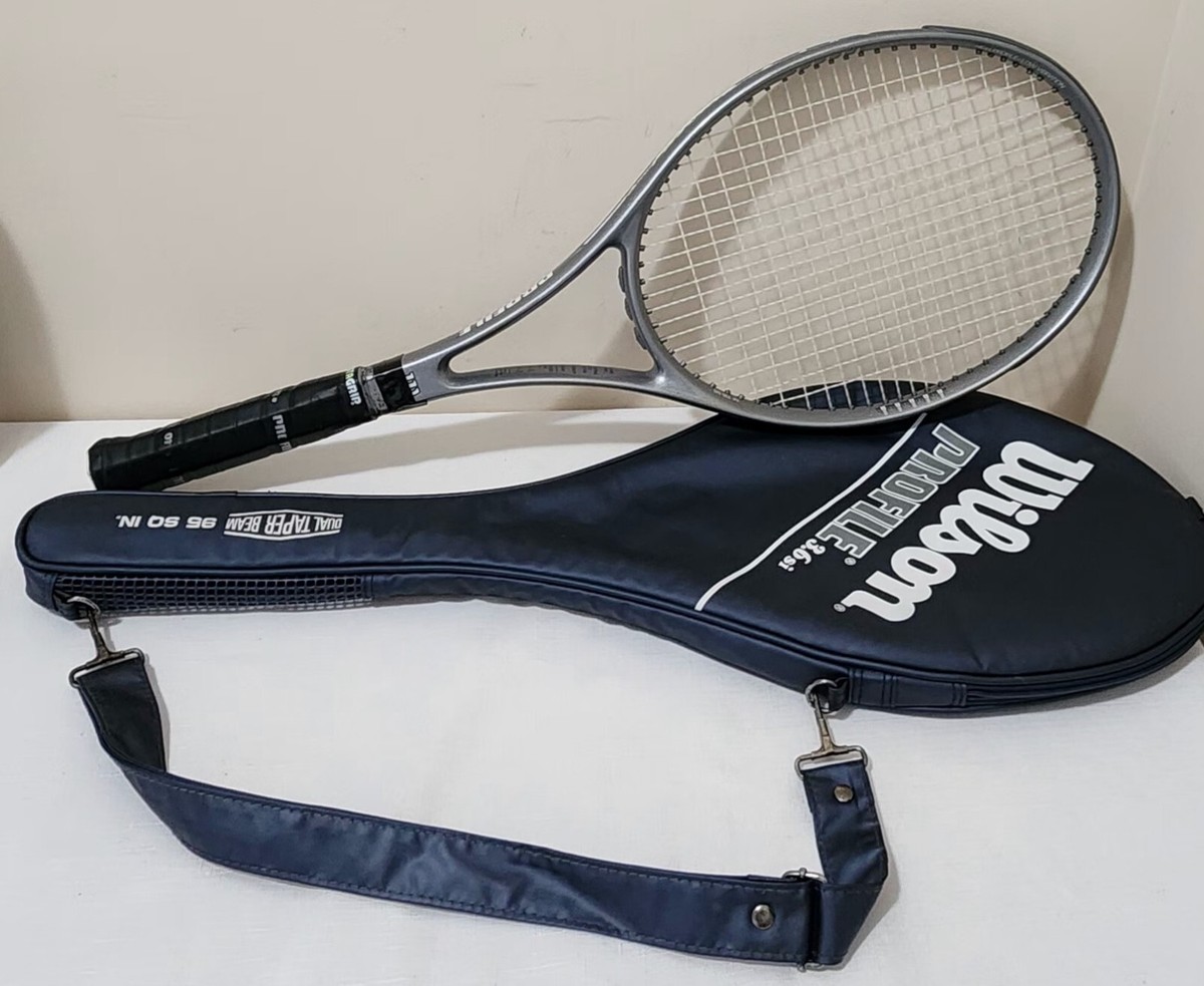 WILSON PROFILE TAPER BEAM 95 SQ 3.6 SI DUAL TENNIS RACQUET WILSON PROFILE TAPER BEAM 95 SQ 3.6 SI DUAL TENNIS RACQUET