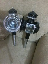 Coppia lampade da carrozza trainate da cavalli inox TAGLIA PONY