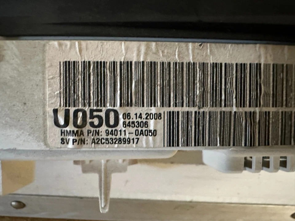 Cuadro de instrumentos velocímetro tablero 2009 y 10 Hyundai Sonata 3,3 L 232.698 millas Foto 3 de 3