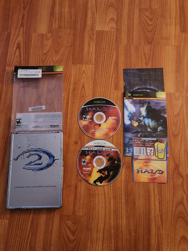 HALO 2 Limited Collector’s Edition Microsoft Xbox With Manual, Case, Game &Cover