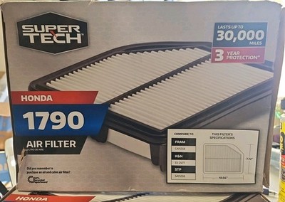 Super Tech 1790 Engine Air Filter, Replacement Filter for Honda Fits select:...