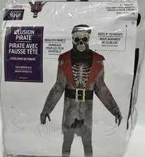 Illusion Pirate Halloween Costume 3 PCS Childs Medium 8-10 NEW