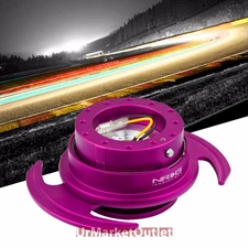 NRG Purple GEN 3.0 Race Steering Wheel Quick Release Adapter 6-Hole Design