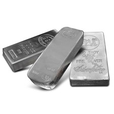 100 oz Silver Bar (Varied Condition, Any Mint) Random Brand 77.45 per troy oz
