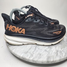 Hoka One One Clifton 9 Black Rose Running Shoes Women's Size 8.5B 1127896BCPPR