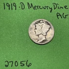 1919-D Mercury Dime 10c Ag About Good 90% Silver