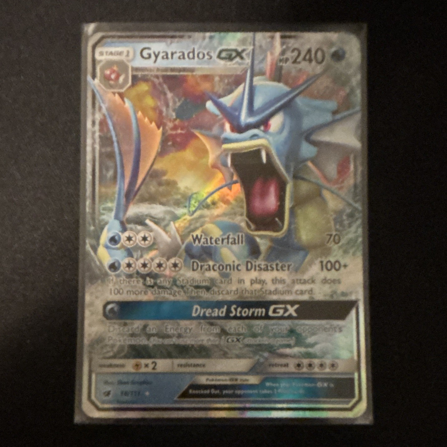Pokemon Gyarados GX 18/111 SM Crimson Invasion Holo Ultra Rare 240 HP English