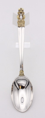 Sterling Silber Gorham USA ''Hispana'' Sovereign Gold Muster Löffel 6 Zoll, 34 g