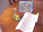 VTG 1990 TEENAGE MUTANT NINJA TURTLES TOILET TAXI in BOX COMPLETE w/MAP TMNT #1
