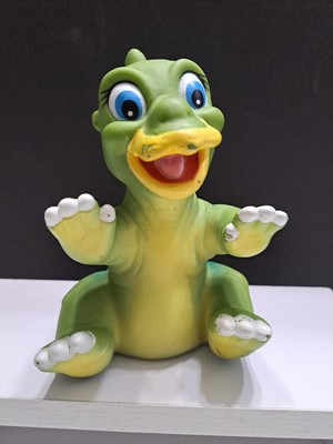 Vintage Land Before Time Ducky Dinosaur Hand Puppet Vintage 1988 Pizza Hut 