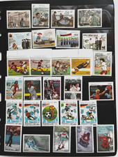 Laos 28 Stamp  lot Soccer Football 1990s World Cup Olympics MNH