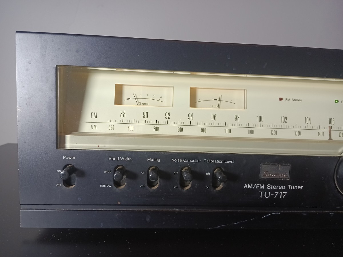 Sansui TU 717 Tu-717 Analog Tuner Am FM Stereo Rack Mount TU717