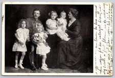 Emperor Karl I Empress Zita Austria Royal Family Children Postcard WWI Era